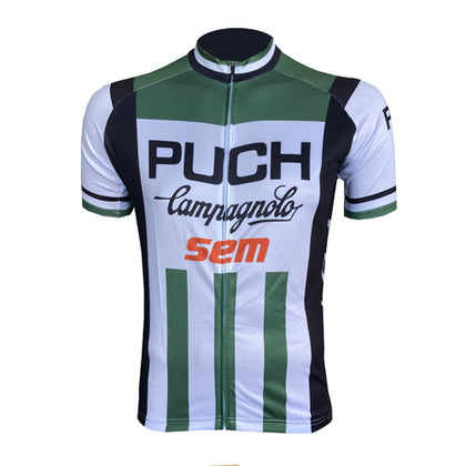 Retro Cycling Jesery Puch Campagnolo Sem - White/Green