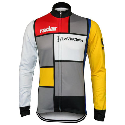 Retro Cycling Jacket (fleece) La Vie Claire - Multicoloured