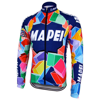 Retro Cycling Jacket (fleece) Mapei - Multicoloured