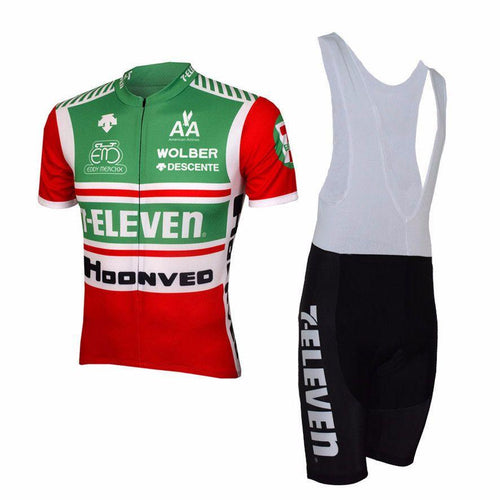 Retro Cycling Outfit 7-Eleven - Red/Green
