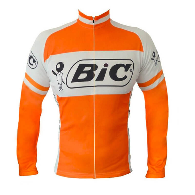 Retro Cycling Jacket fleece Bic Orange