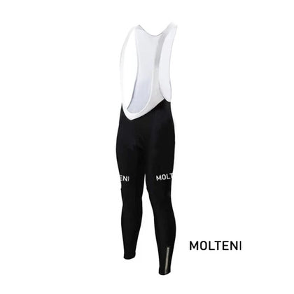 Long Cycling Tights Molteni - REDTED - Black