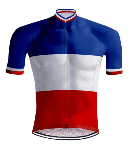 Retro Cycling Jersey Tricolore French Champion - REDTED