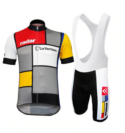 Retro Cycling Outfit La Vie Claire - Multicoloured