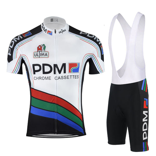 Retro Cycling Outfit PDM - White