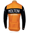 Retro Cycling Jersey Molteni long sleeves - Orange