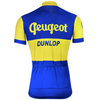 Retro Cycling Jersey Peugeot-Dunlop - Blue/Yellow