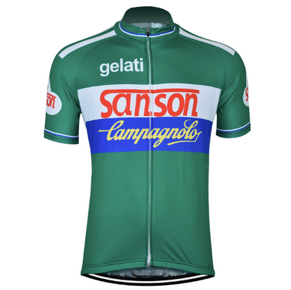 Retro Cycling Jersey Sanson - Green