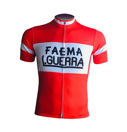 Retro Cycling Jersey Faema Guerra - Red