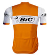 Retro cycling jersey Bic Orange - REDTED 
