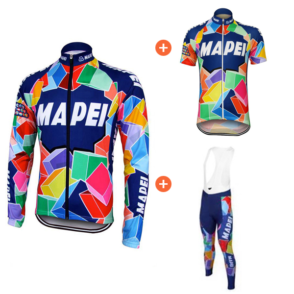 Mapei retro cycling discount jersey