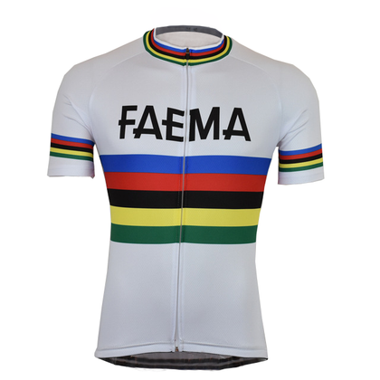 Retro Cycling Jersey Faema - Rainbow