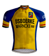 Retro ycling Outfit IJsboerke Warncke Yellow - REDTED