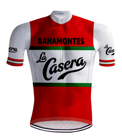 Retro Cycling Jersey La Casera Red - RedTed