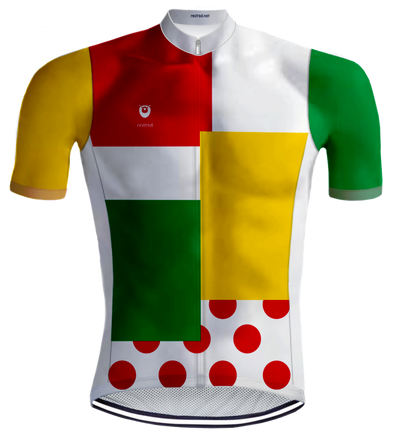 RETRO CYCLING Combination Jersey multicolour - REDTED