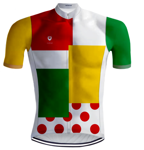 RETRO CYCLING Combination Jersey multicolour - REDTED