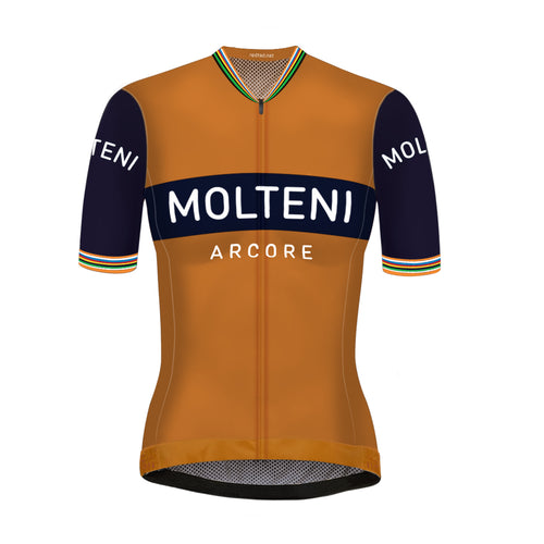 Retro Women cycling jersey Molteni Orange - RedTed