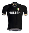 Retro cycling outfit Molteni Black - REDTED