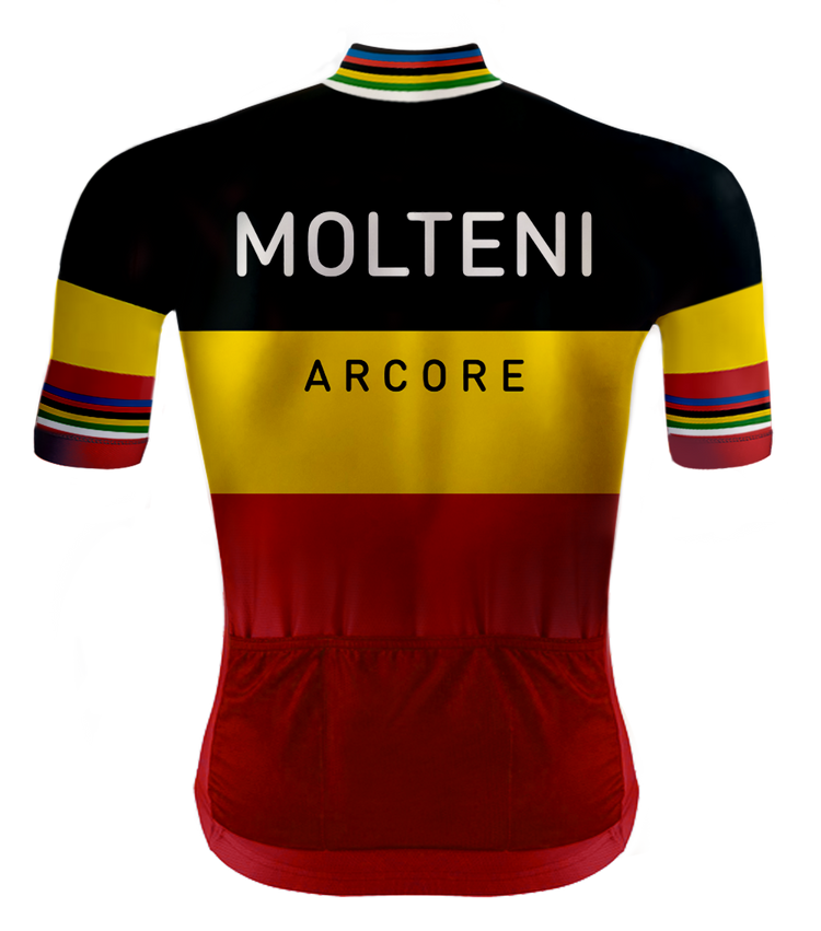 Retro cycling Outfit Molteni Belgian National Champion - REDTED 