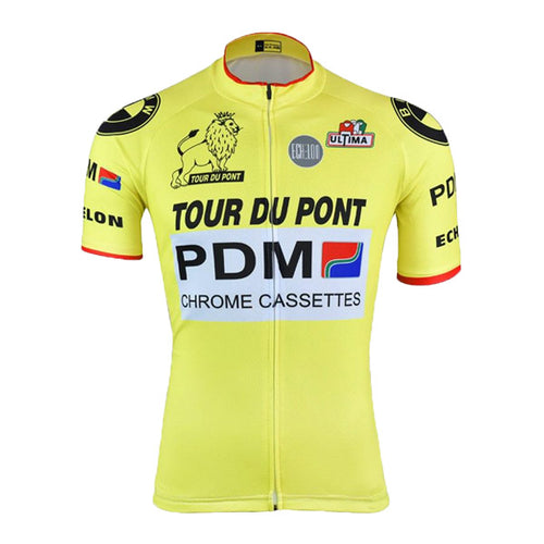 Retro Cycling Jersey PDM - Yellow