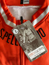 Retro Cycling Jacket (fleece) Pellegrino - Orange