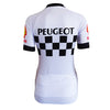 Retro Cycling Jersey Women Peugeot - White