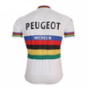 Retro Cycling Jersey Peugeot - Rainbow