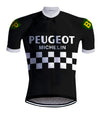 Retro Cycling Outfit Peugeot Black/White - REDTED