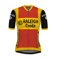 Retro Women Cycling jersey TI-RALEIGH Red - REDTED
