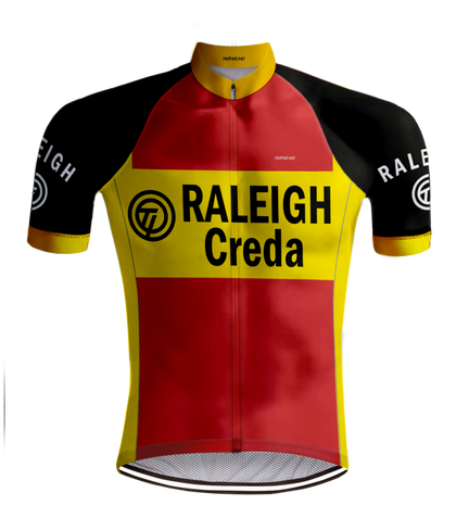 Retro Cycling jersey TI-RALEIGH Red - REDTED