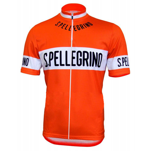 Retro Cycling Jersey Pellegrino - Orange