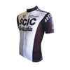 Retro Cycling Jersey Scic - Black/White
