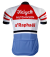 RETRO CYCLING JERSEY SAINT-RAPHAËL Red/Blue - REDTED