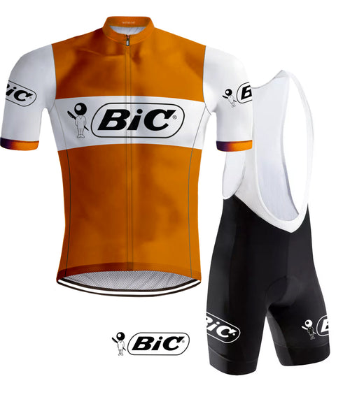 Retro Cycling Outfit Bic Orange - REDTED
