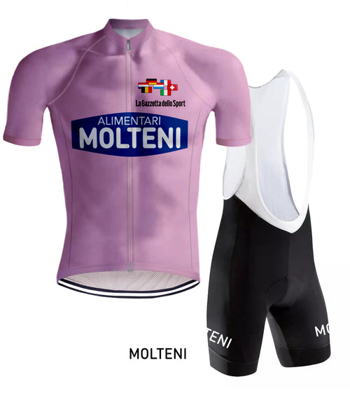 Retro Cycling Outfit Molteni Giro d'Italia Pink - REDTED